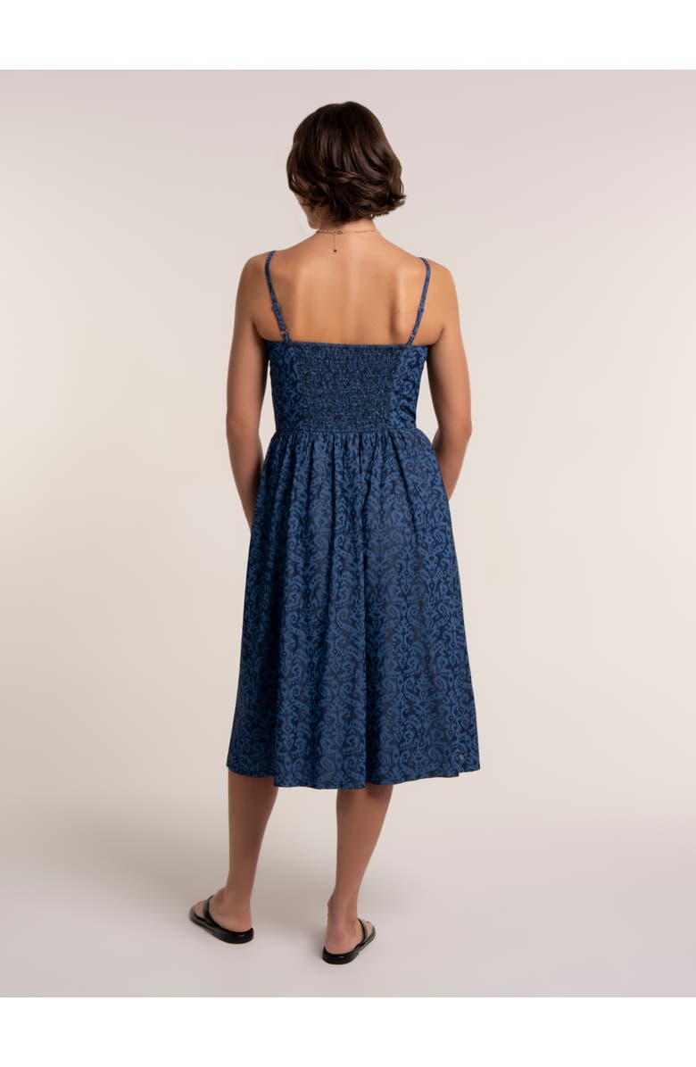 Brakeburn Mari Midi Dress, Alternate, color, Blue