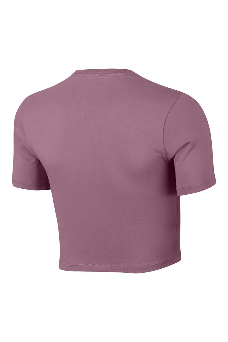Sportswear Slim Fit Crop Top, Alternate, color, PLUM DUST/ WHITE