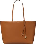 Tory Burch Top Zip Leather Tote