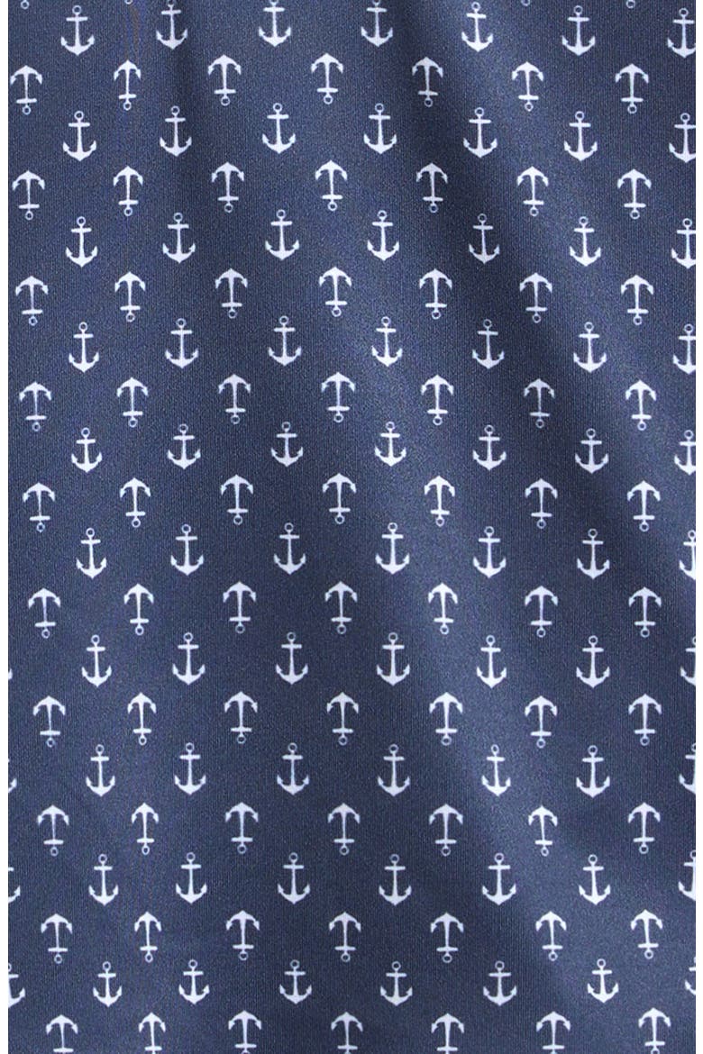 Kids' Anchor Print Polo, Alternate, color, NAVY BLUE