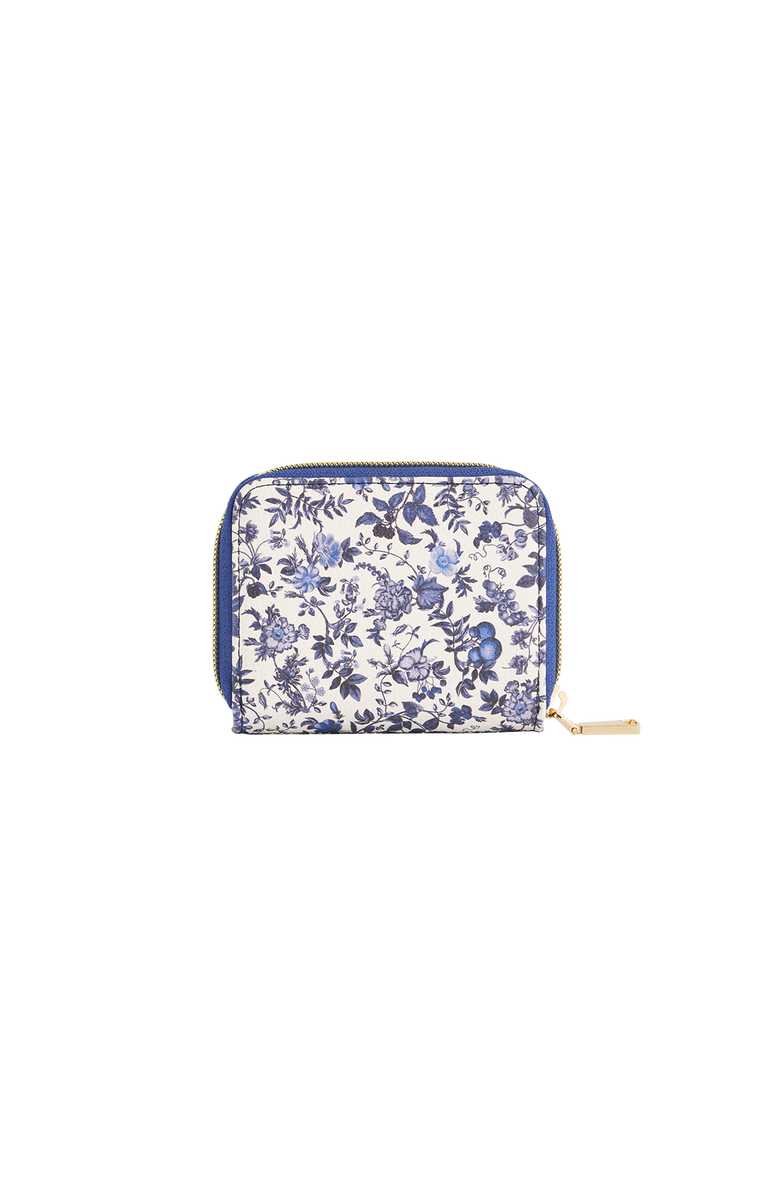 Fable England Ditsy Blue Small Purse, Alternate, color, Ivory