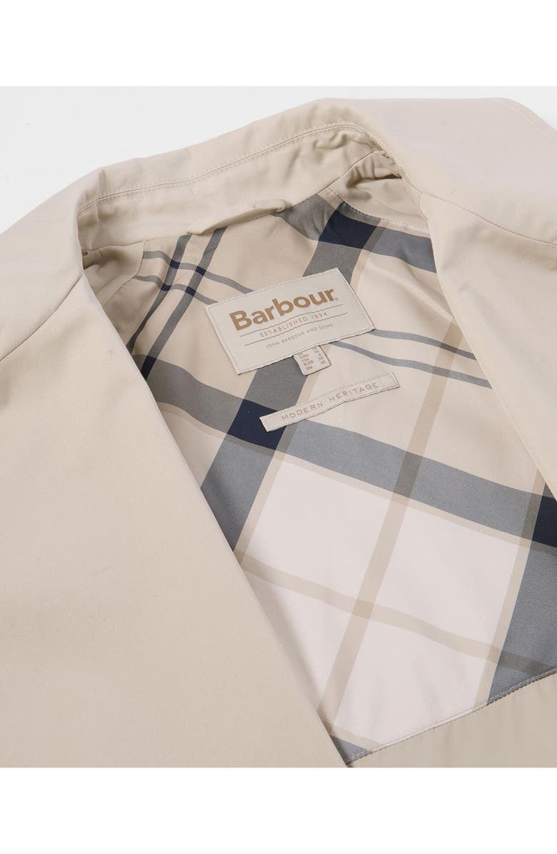 Barbour Adare Showerproof Water Resistant Trench Coat, Alternate, color, Mist/ Dress Navy Tartan