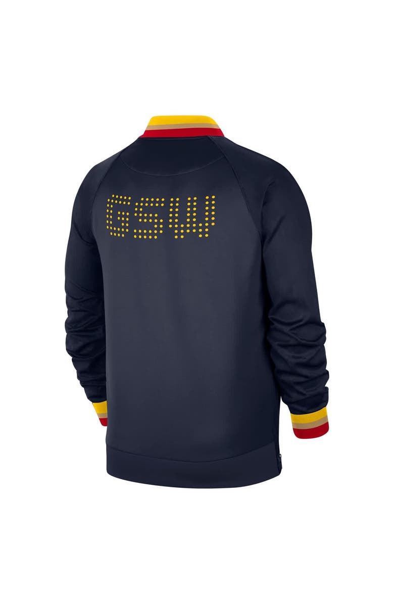 Nike Men's Nike Navy Golden State Warriors 2024/25 City Edition Authentic Showtime Performance Full-Zip Jacket, Alternate, color, 