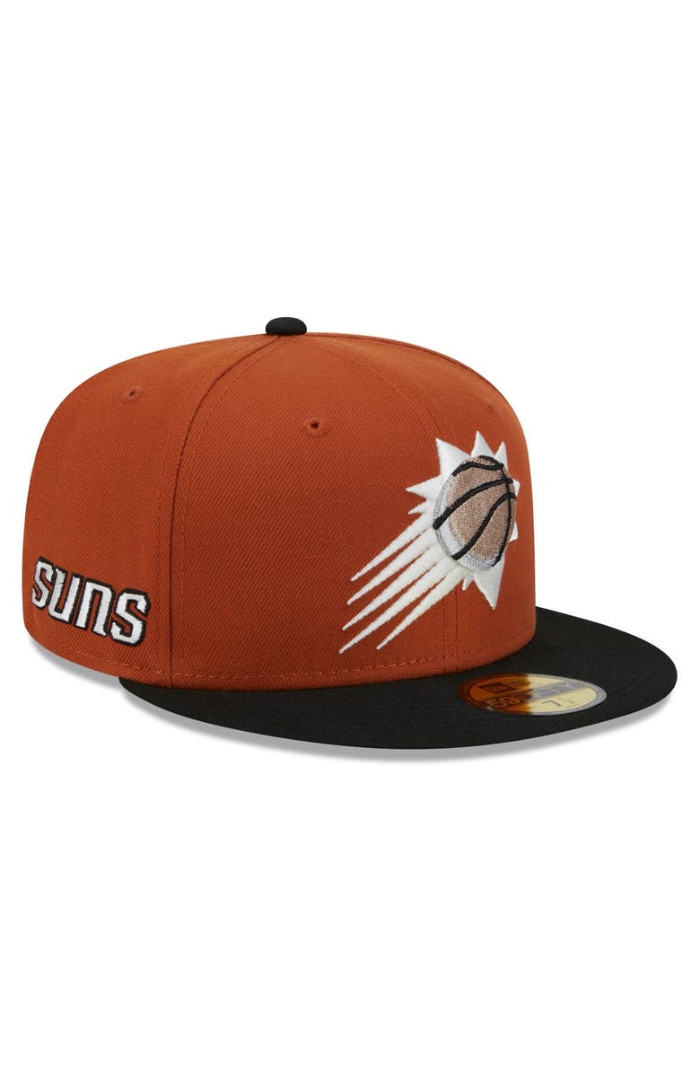 New Era Men's New Era Rust/Black Phoenix Suns Two-Tone 59FIFTY Fitted Hat, Main, color, 