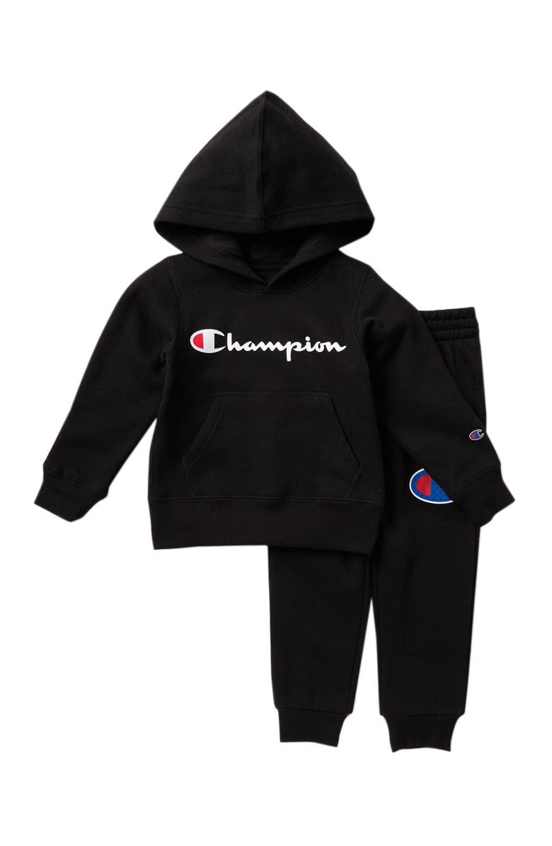Champion Classic Script Sweatshirt & Pants Set, Main, color,