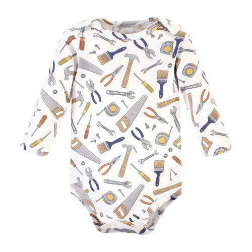 Hudson Baby Cotton Long-sleeve Bodysuits 3-pack In Multi