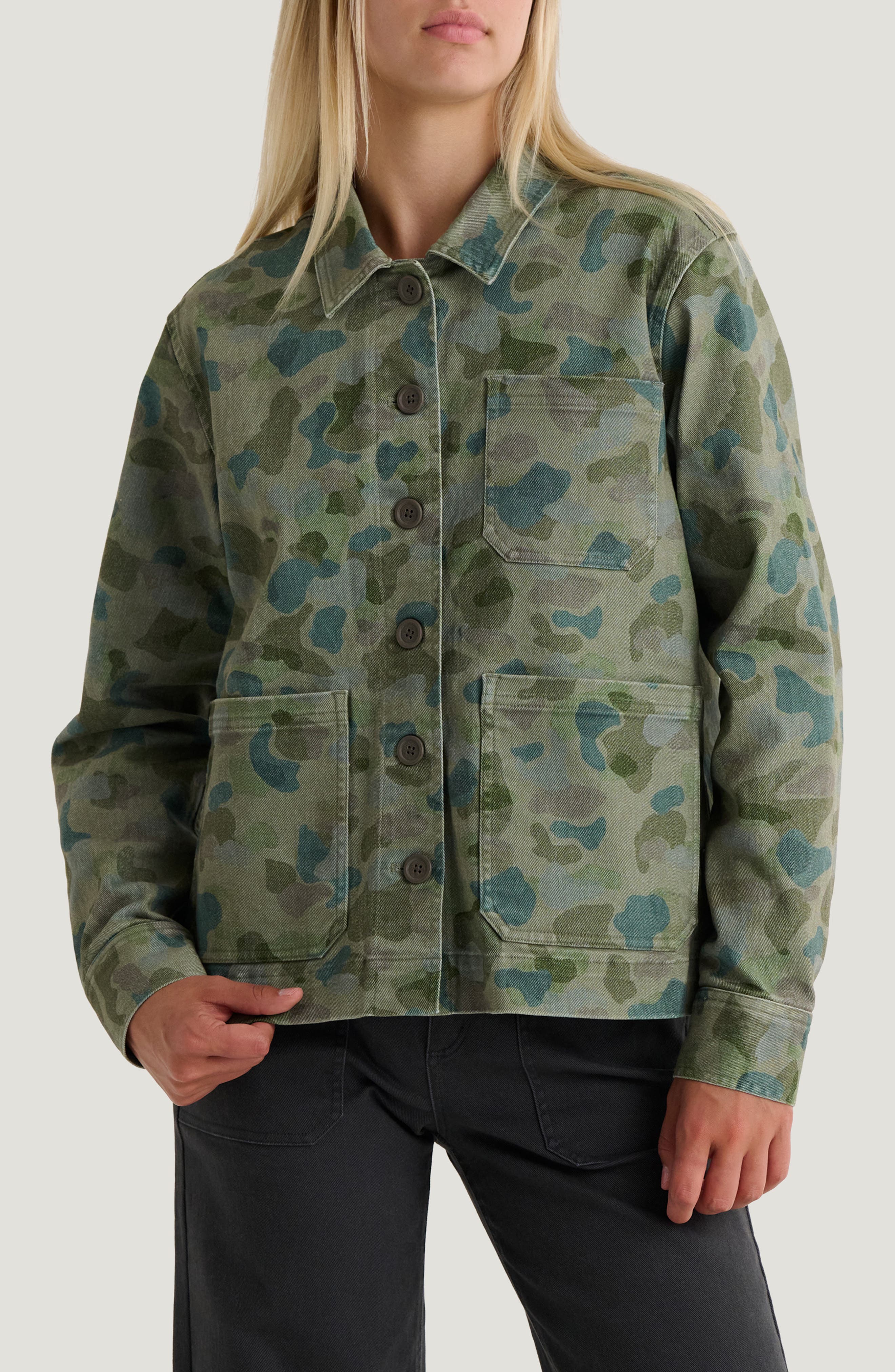 selected WATERCOLOR CAMO OIL GREEN