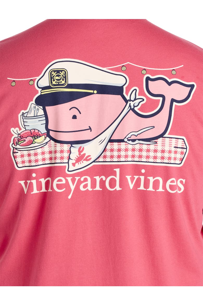 Big & Tall Lobster Bake Whale Graphic Tee, Alternate, color, SAILORS RED