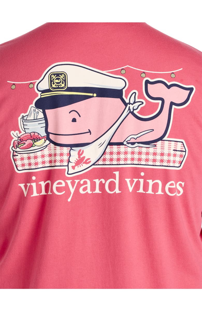 vineyard vines Big & Tall Lobster Bake Whale Graphic Tee, Alternate, color, Sailors Red