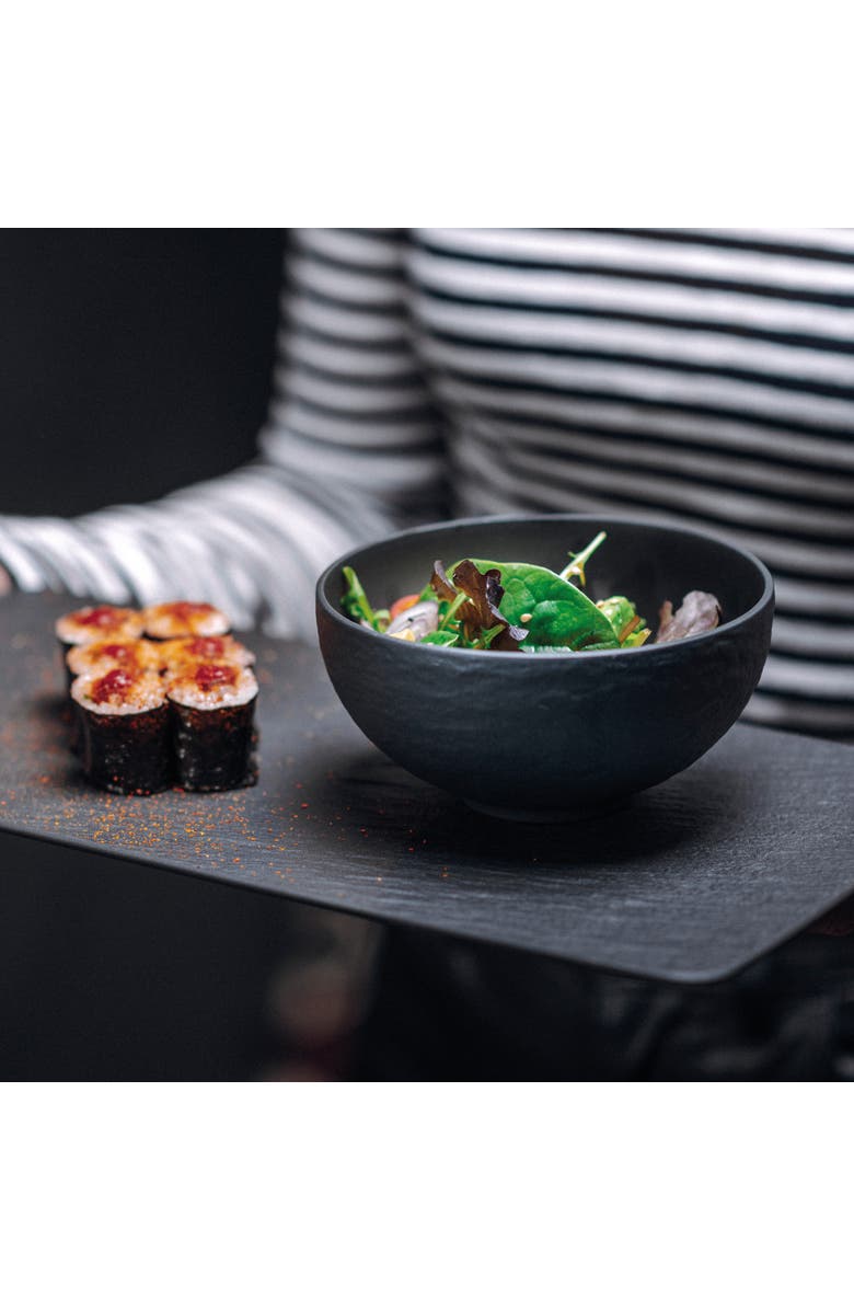 Villeroy & Boch Manufacture Rock Rice Bowl Small, Alternate, color, Black