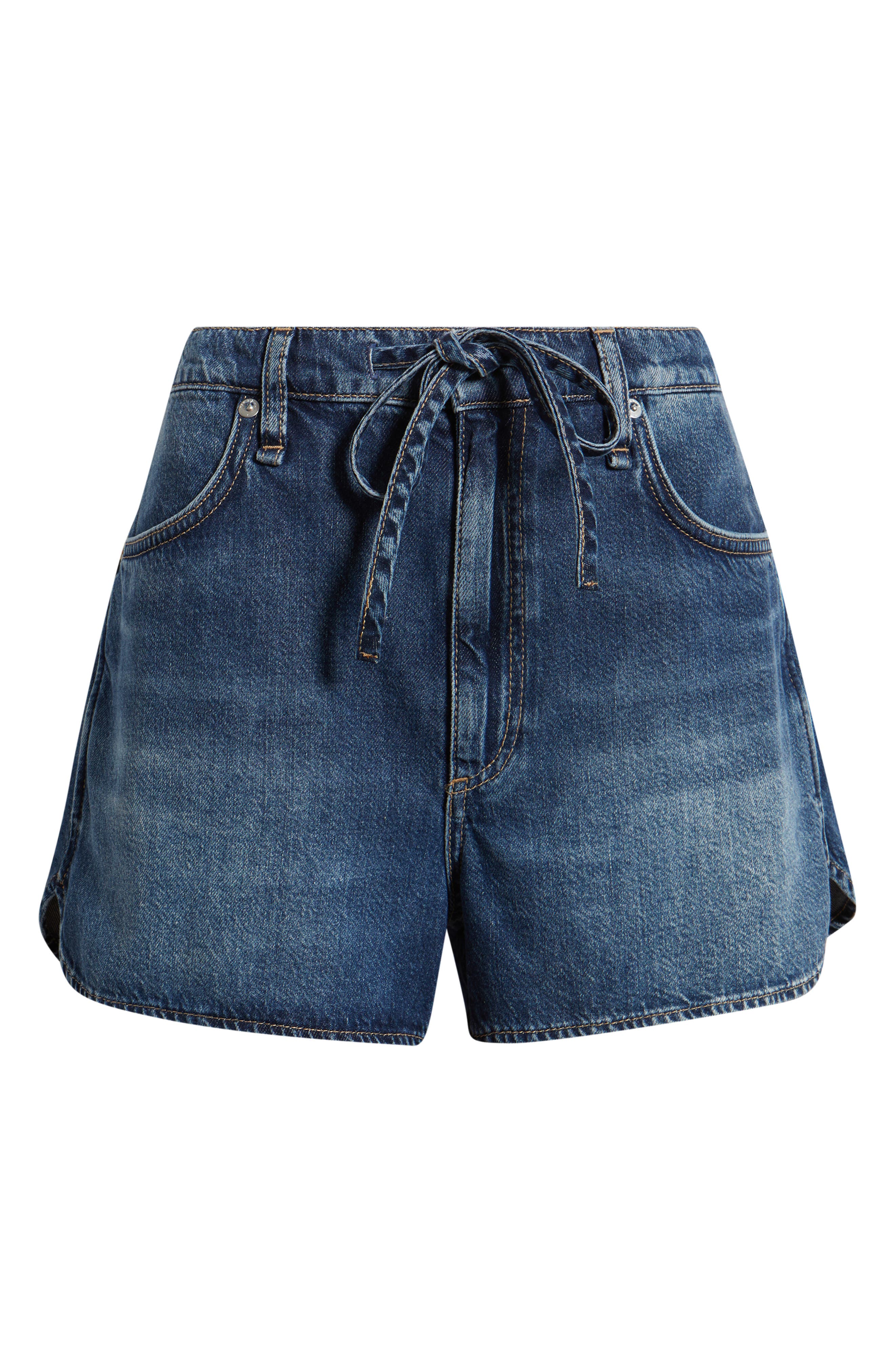 rag & bone Ultra Featherweight Nolan Drawstring Denim Shorts