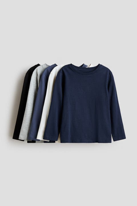 5-pack long-sleeved t-shirts