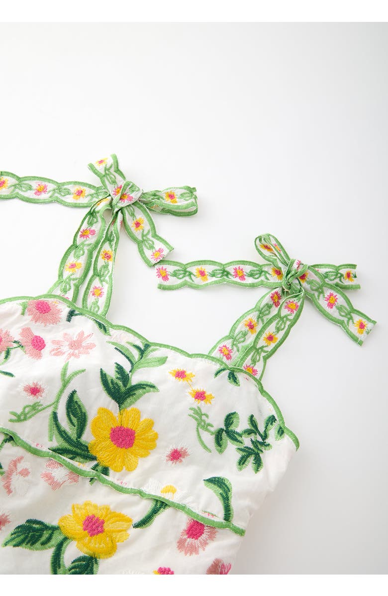 Marlo Kids Kaylee Cotton Embroidered Maxi Dress, Alternate, color, Floral