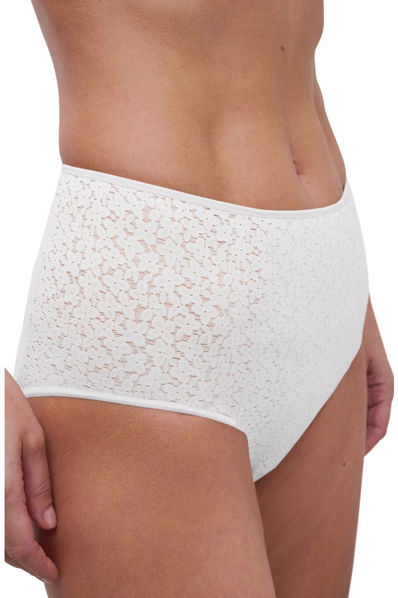 Norah Comfort High Waist Briefs, Alternate, color, WHITE
