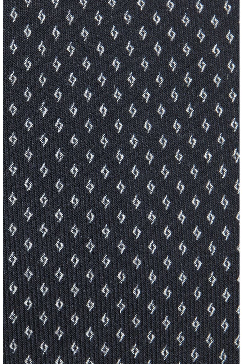 Bond St. Geo Jacquard Cashmere & Mulberry Silk Tie, Alternate, color, NAVY