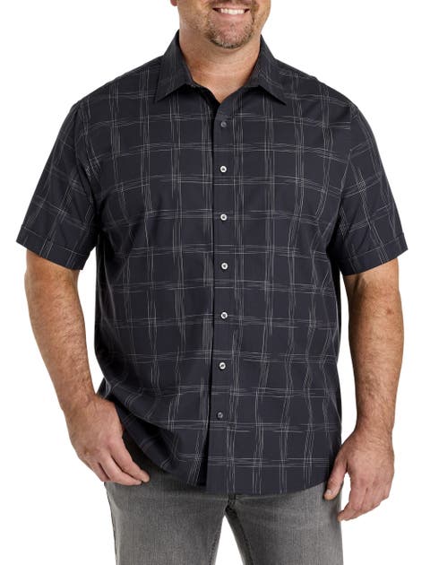 Big & Tall Large Plaid Sport Shirt