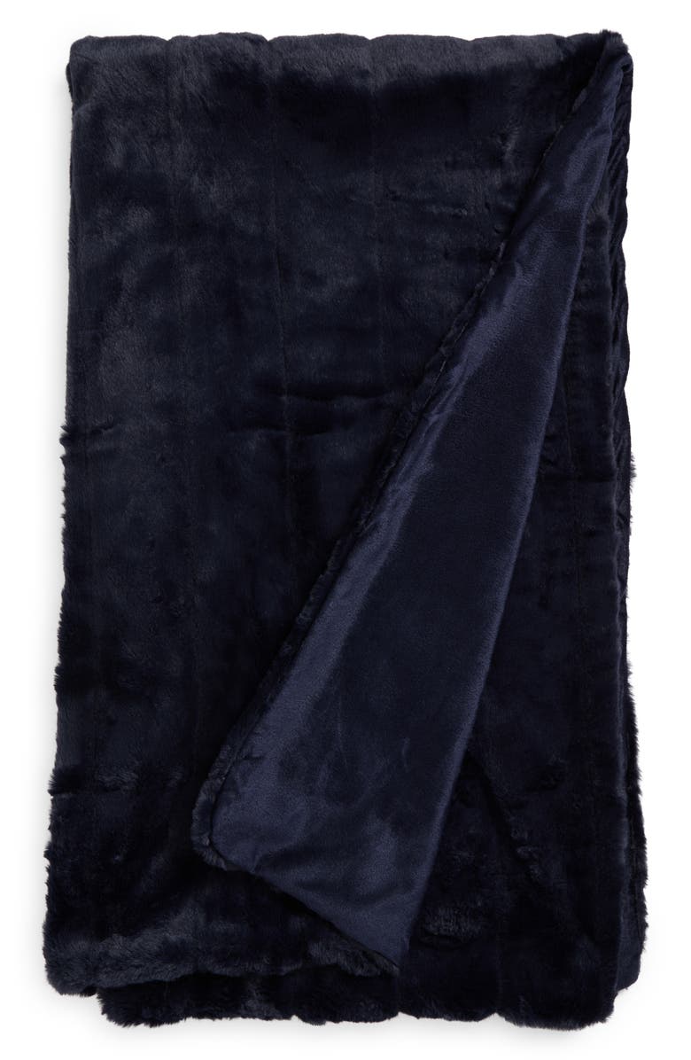 KARL LAGERFELD Channel Throw Blanket, Main, color,