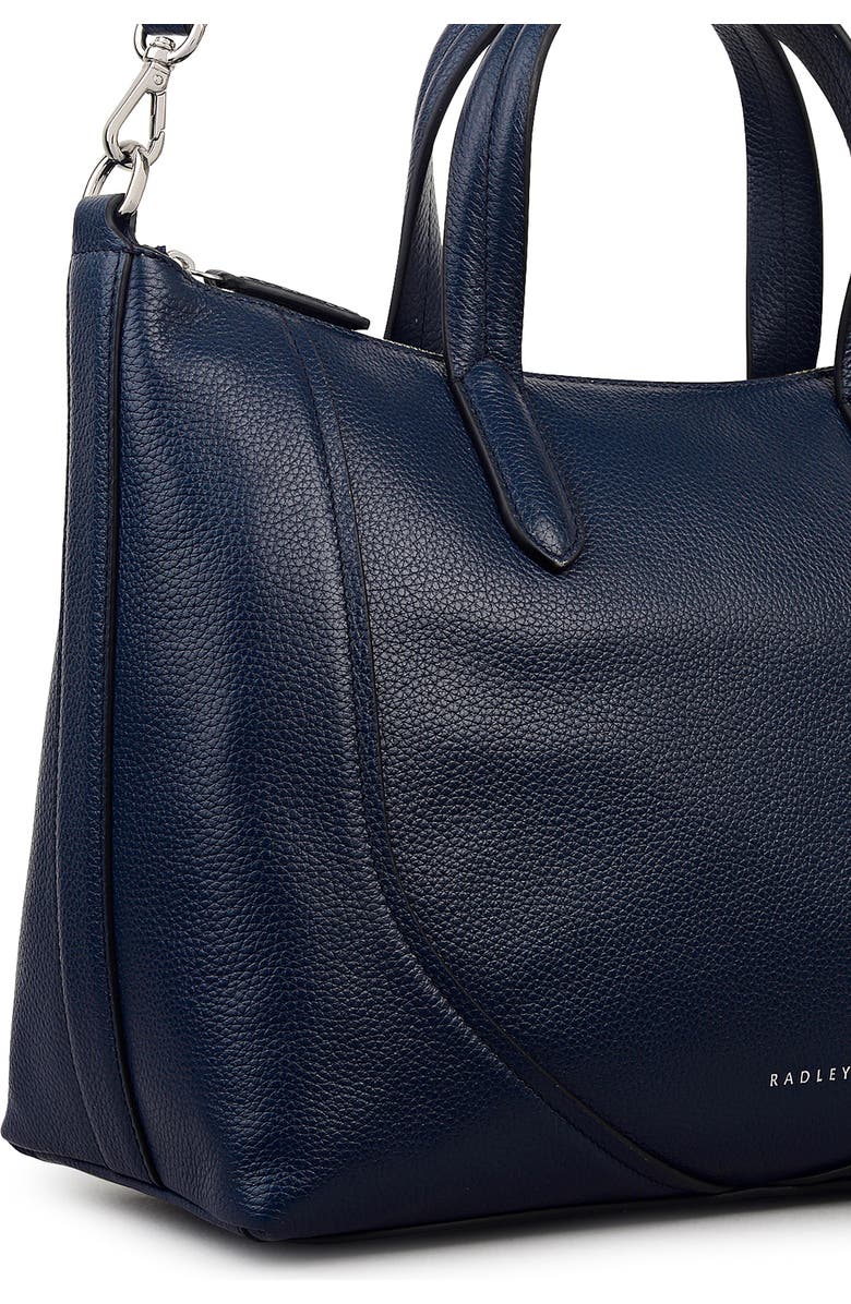 Radley Wood Park Pebbled Leather Satchel, Alternate, color, Ink