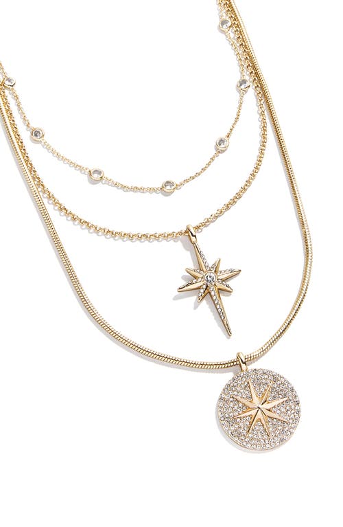 Baublebar Lyra Celestial Layered Necklace In Gold