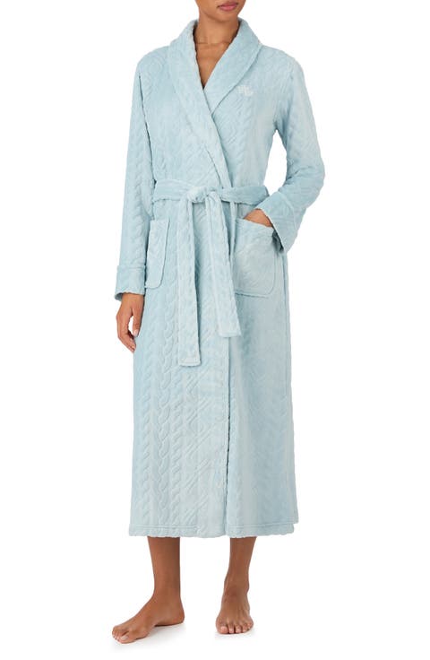 Fleece Monogram Robe