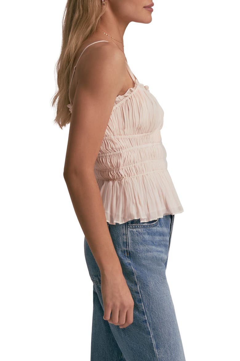 The Best Dressed Guest Shirred Camisole, Alternate, color, ROSEWATER