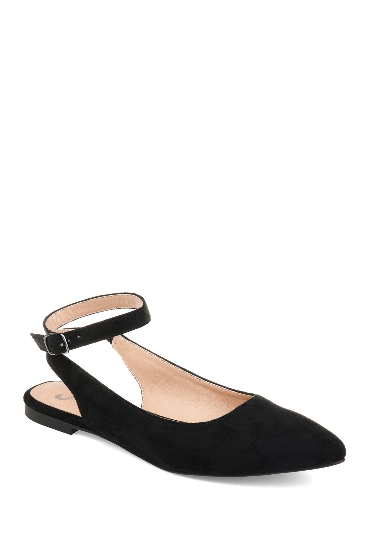 JOURNEE Preea Ankle Strap Flat, Alternate, color, 