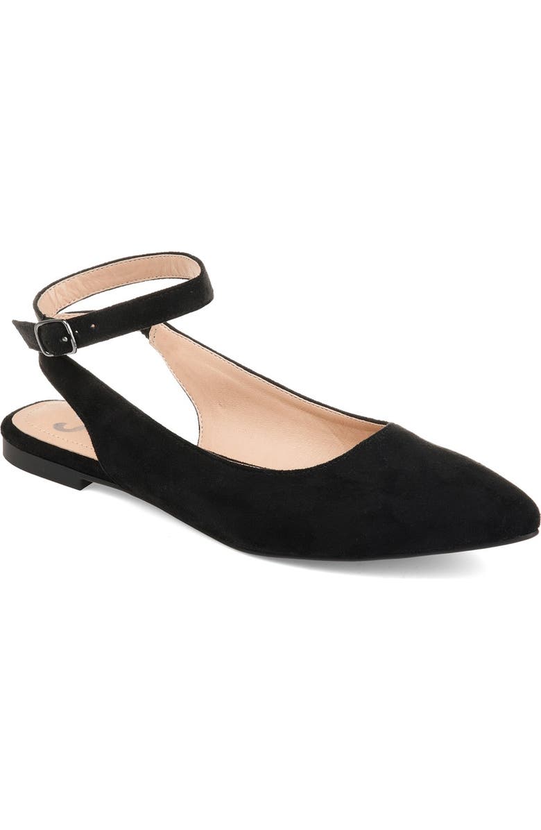 JOURNEE Preea Ankle Strap Flat, Alternate, color,