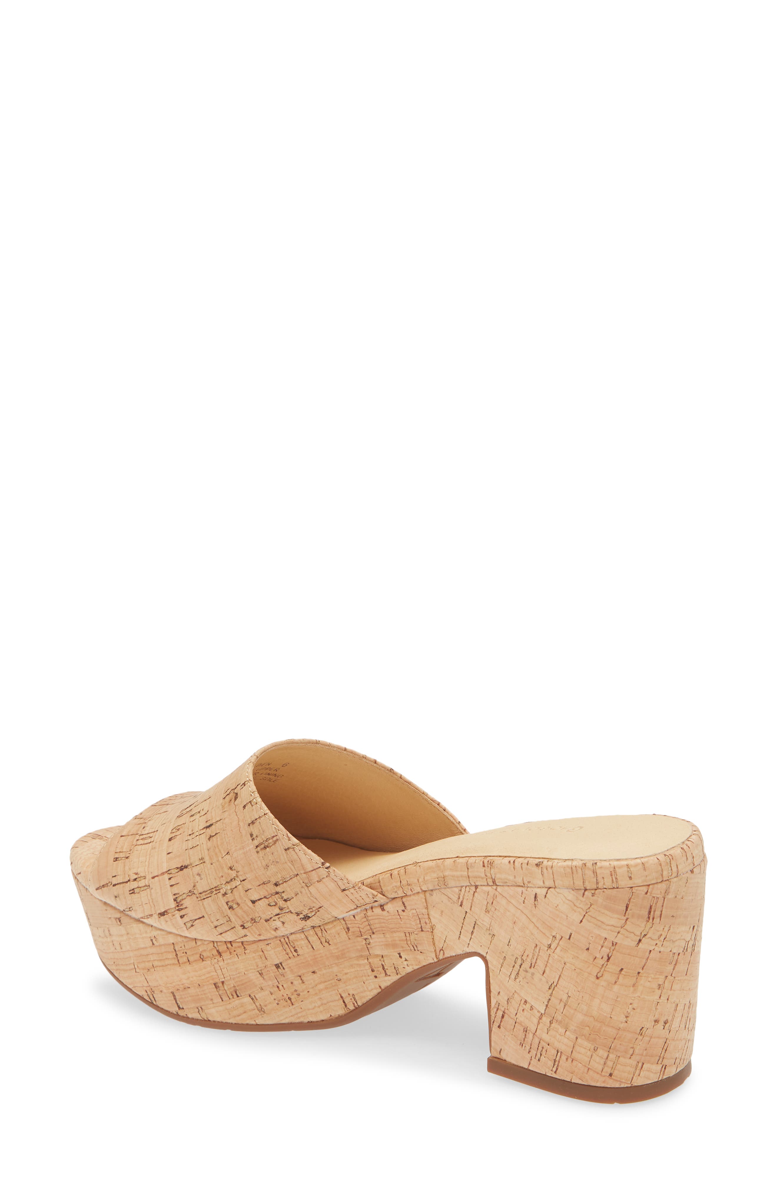 Golden Platform Sandal, Alternate, color, CORK