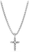 David Yurman Cable Collectibles® Kids' Cross Necklace with Diamonds