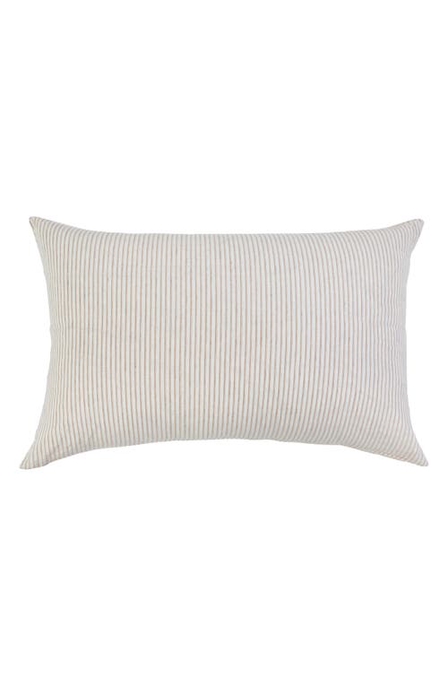 Pom Pom at Home Connor Stripe Pillow Sham in Ivory/Amber 