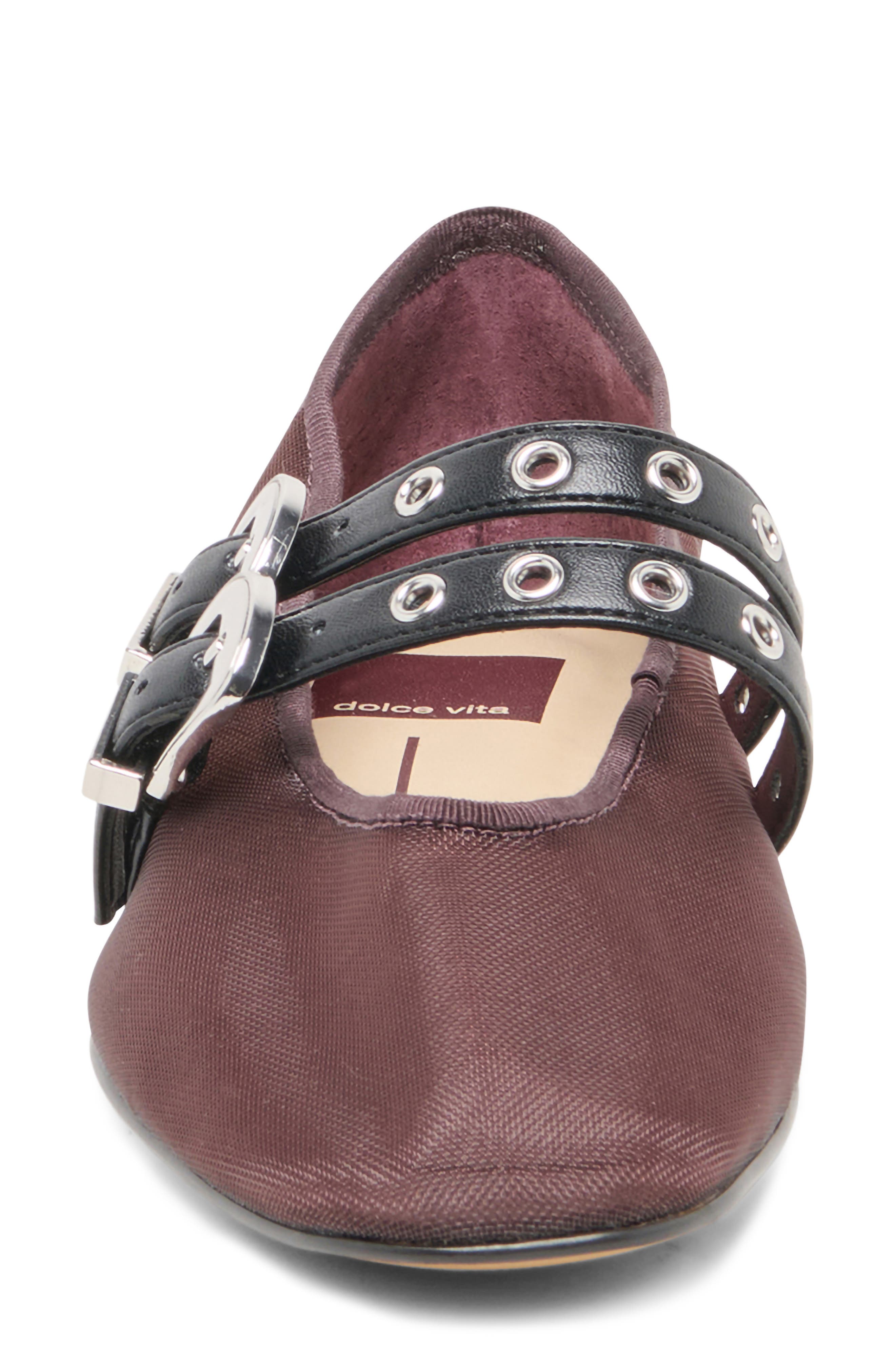 Dolce Vita Baylee Mary Jane Flat, Alternate, color, Berry Mesh