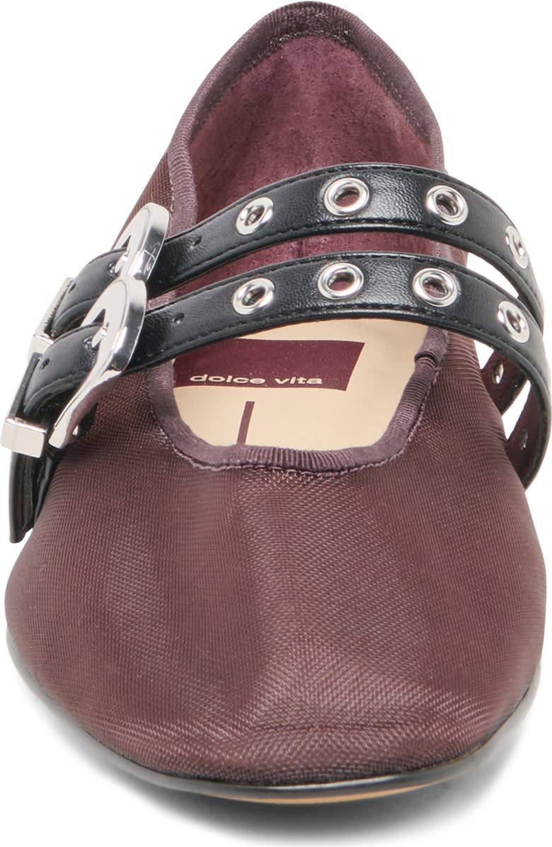 Dolce Vita Baylee Mary Jane Flat, Alternate, color, Berry Mesh