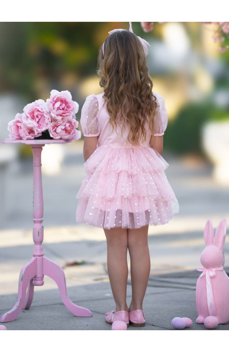 Mia Belle Girls Girls Bunny Magic Easter Pink Tutu Dress, Alternate, color, Pink