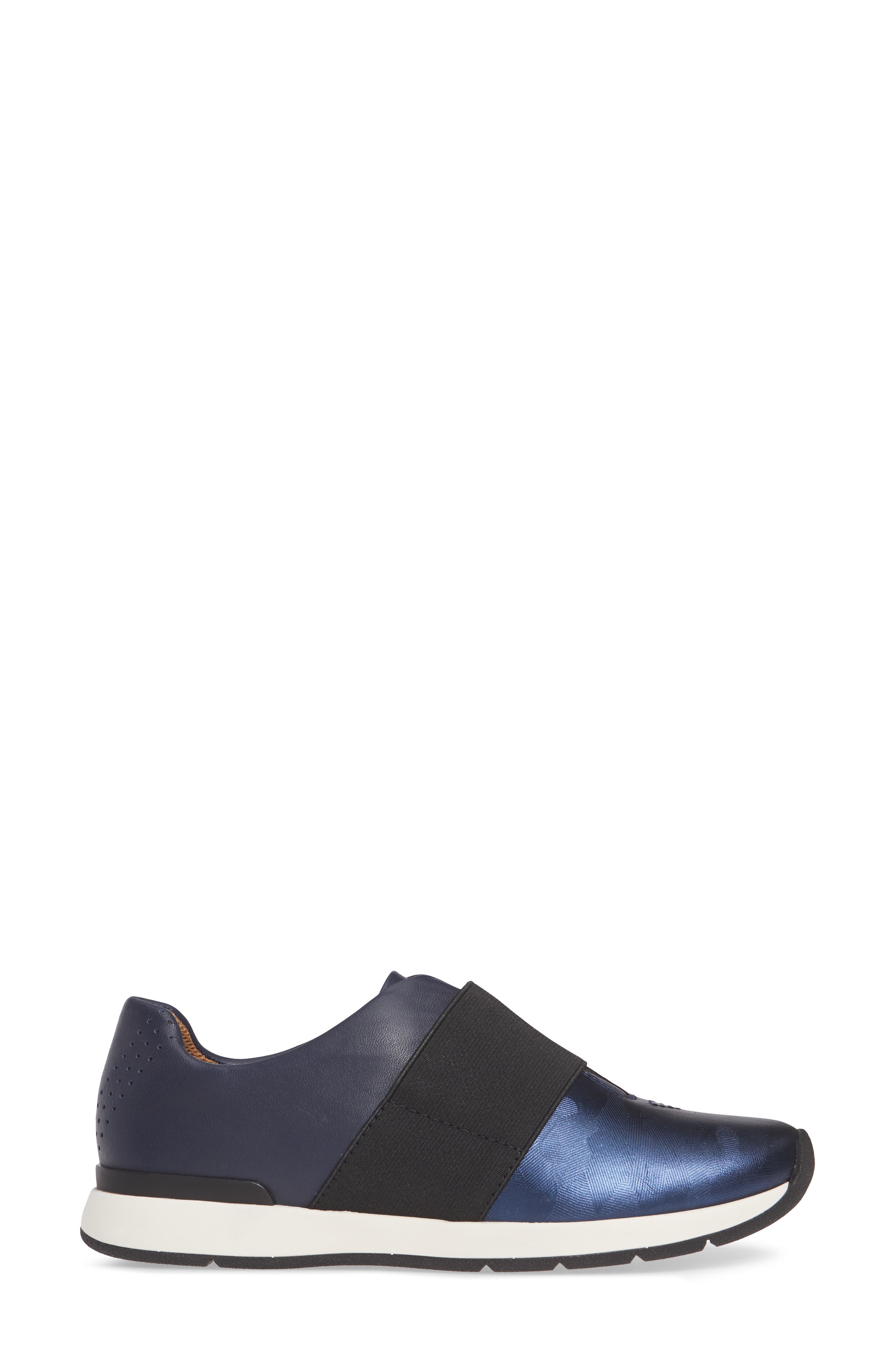 Vionic Codie Slip-On Sneaker, Alternate, color, NAVY CAMOUFLAGE LEATHER