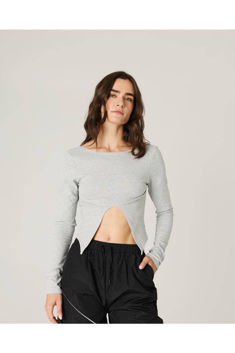 Combo Long Sleeve Top, Main, color, Grey