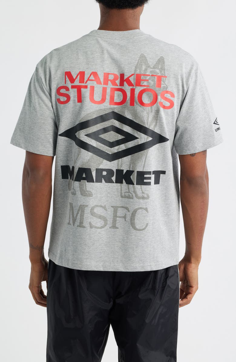 MARKET Running Man Graphic T-Shirt, Alternate, color, Heather Grey
