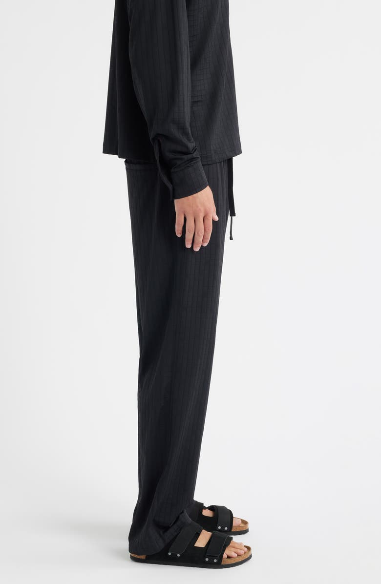 RIZORT Francis Grid Stretch Nylon Blend Drawstring Pants, Alternate, color, Black