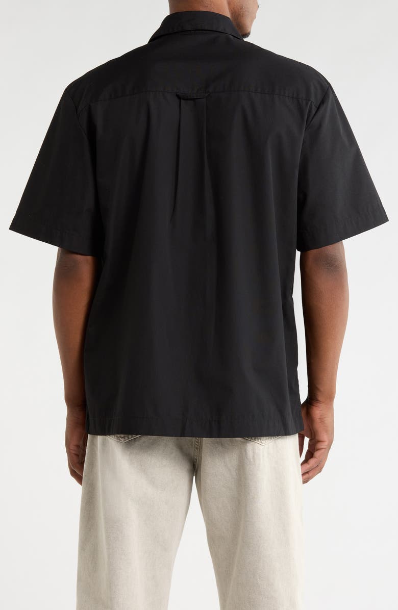 Carhartt Work In Progress Craft Short Sleeve Poplin Button-Up Work Shirt, Alternate, color, Black