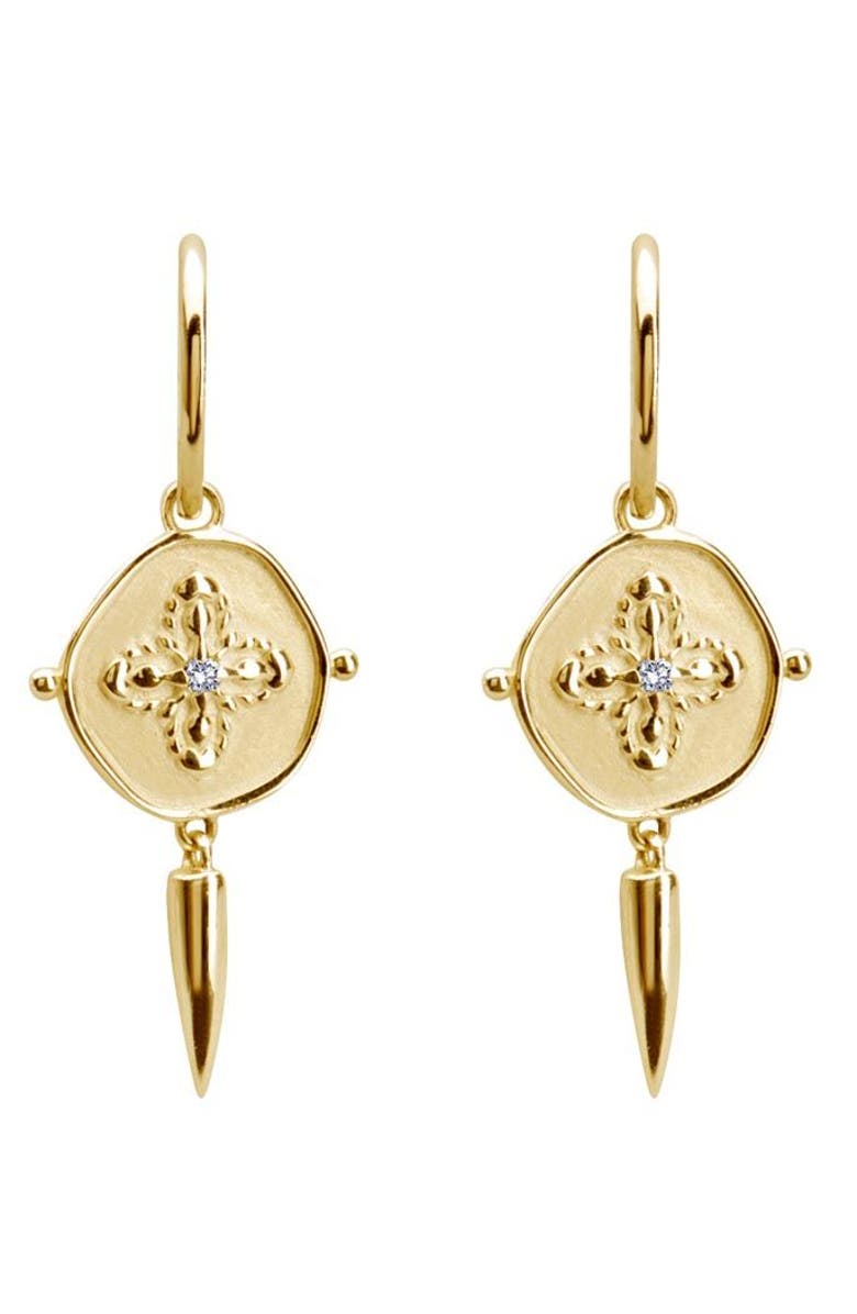 Murkani Sahara Small Hoop Earrings, Main, color, Yellow Gold