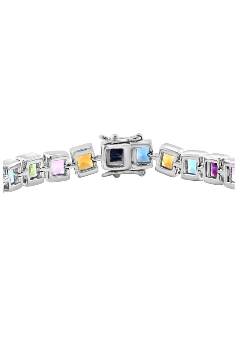 Sterling Silver Mutli Gemstone Bracelet, Alternate, color, SILVER