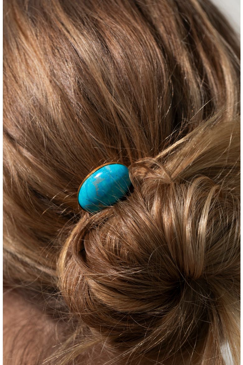 Meena Hair Pin, Alternate, color, TURQUOISE