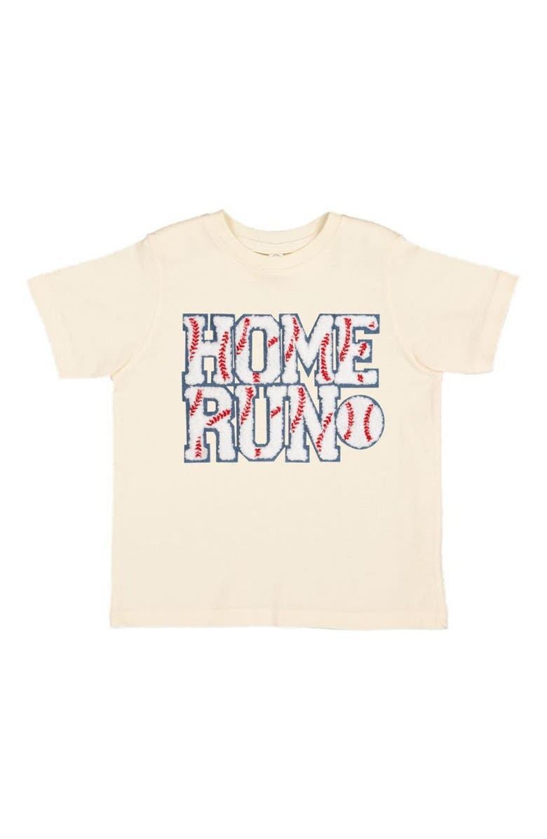 Sweet Wink Home Run Patch Short Sleeve T-Shirt, Main, color, Natural