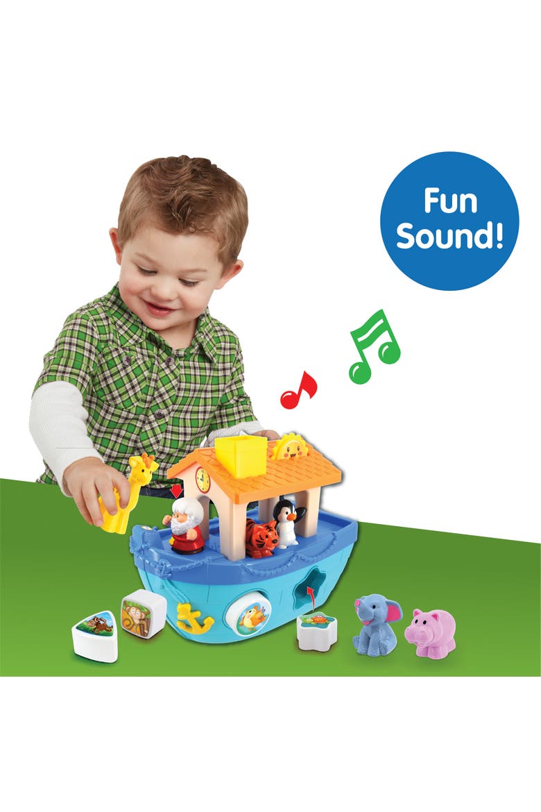 Shape-Sorting Noah's Ark Boat Playset, Alternate, color, Multicolored