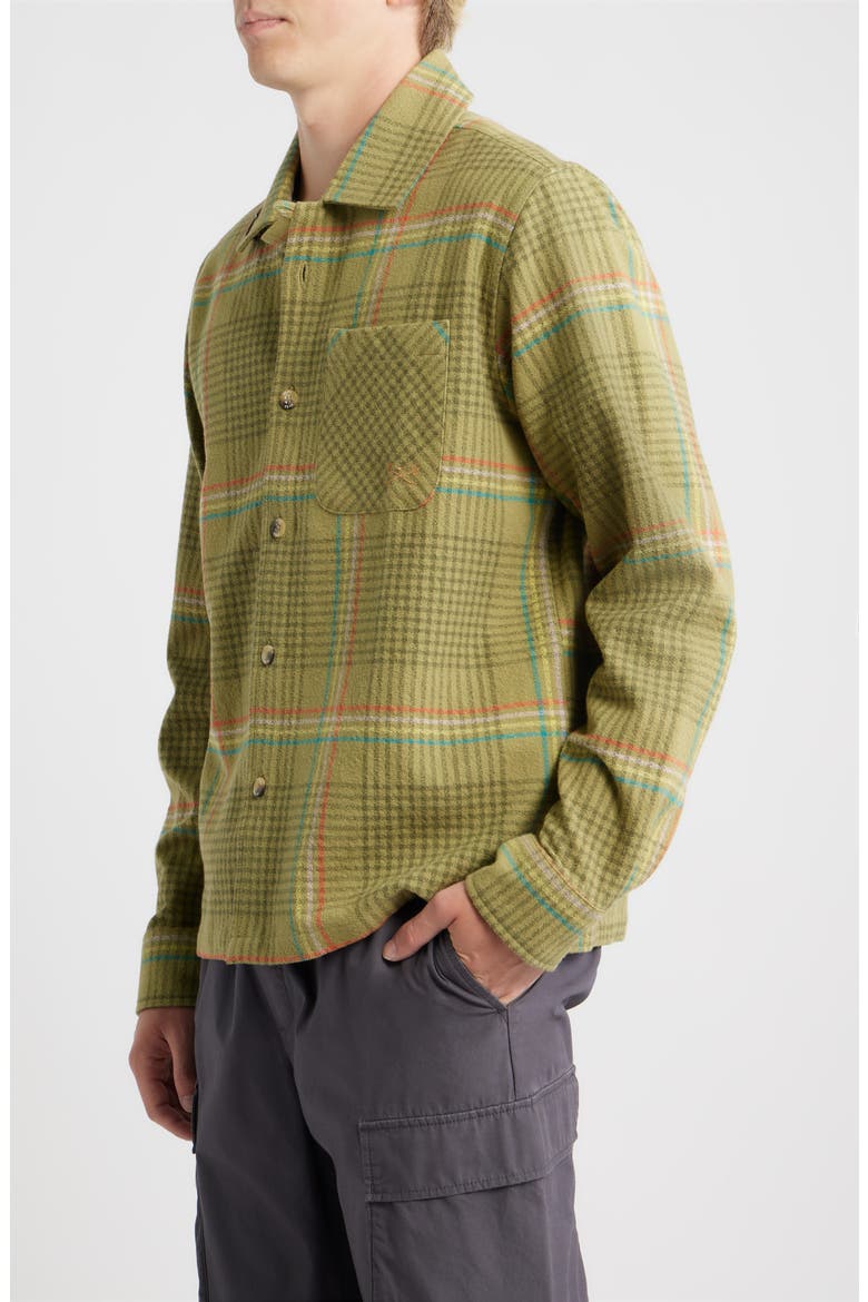 Blanton Cotton Button-Up Shirt, Alternate, color, OLIVE