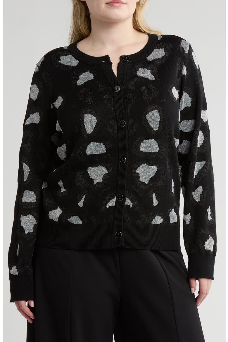 Cheetah Print Cardigan, Main, color, LION KING CHEETAH