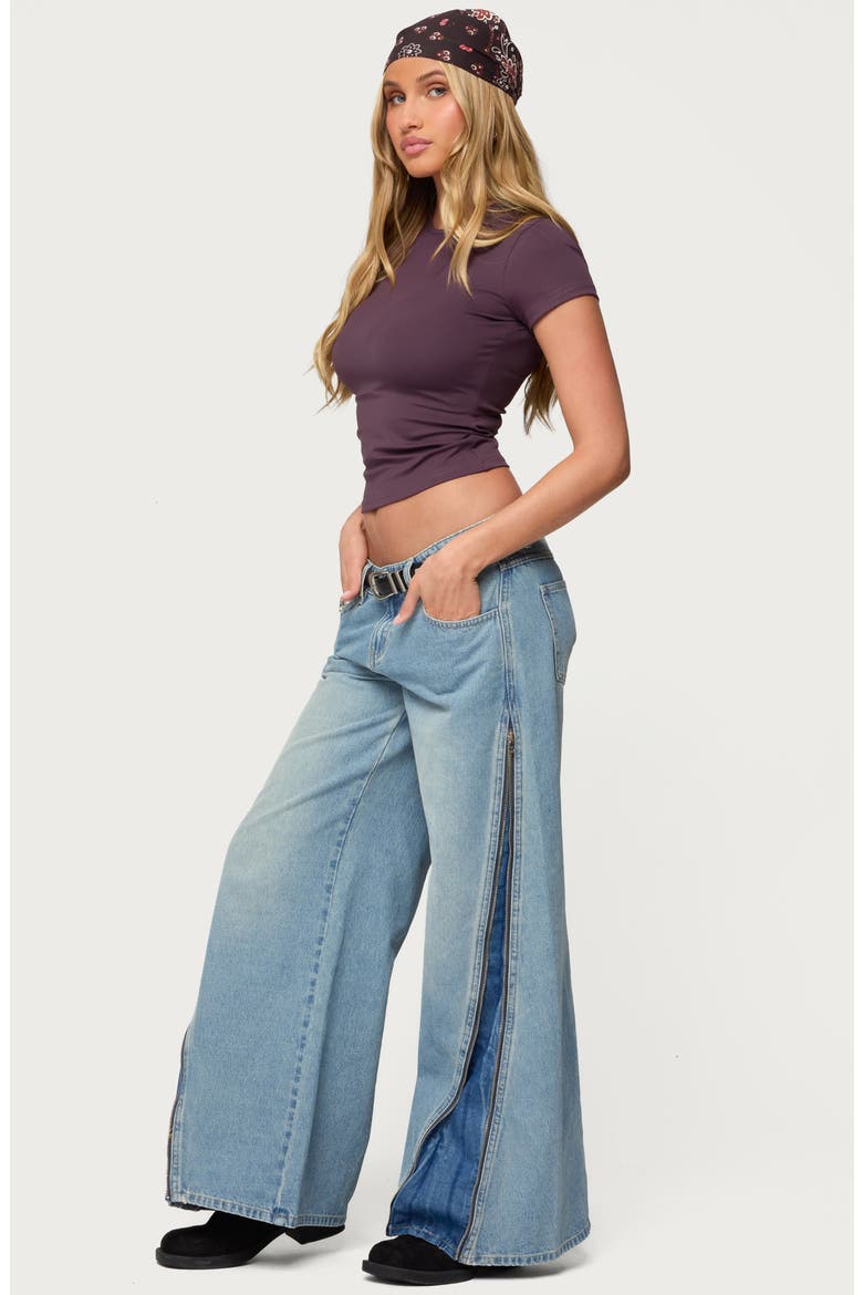 Tay Stretch Crop Top, Alternate, color, PURPLE