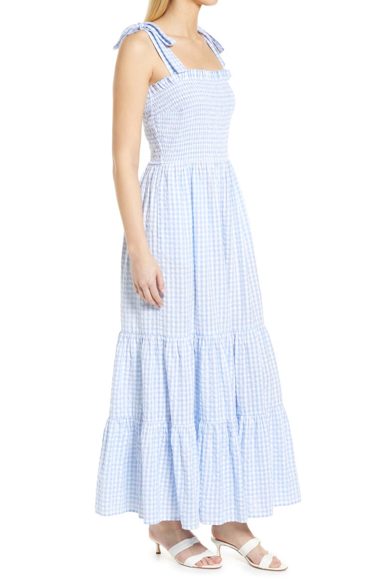 Matching Family Moments Gingham Sundress, Alternate, color, BLUE SERENITY- WHITE GINGHAM