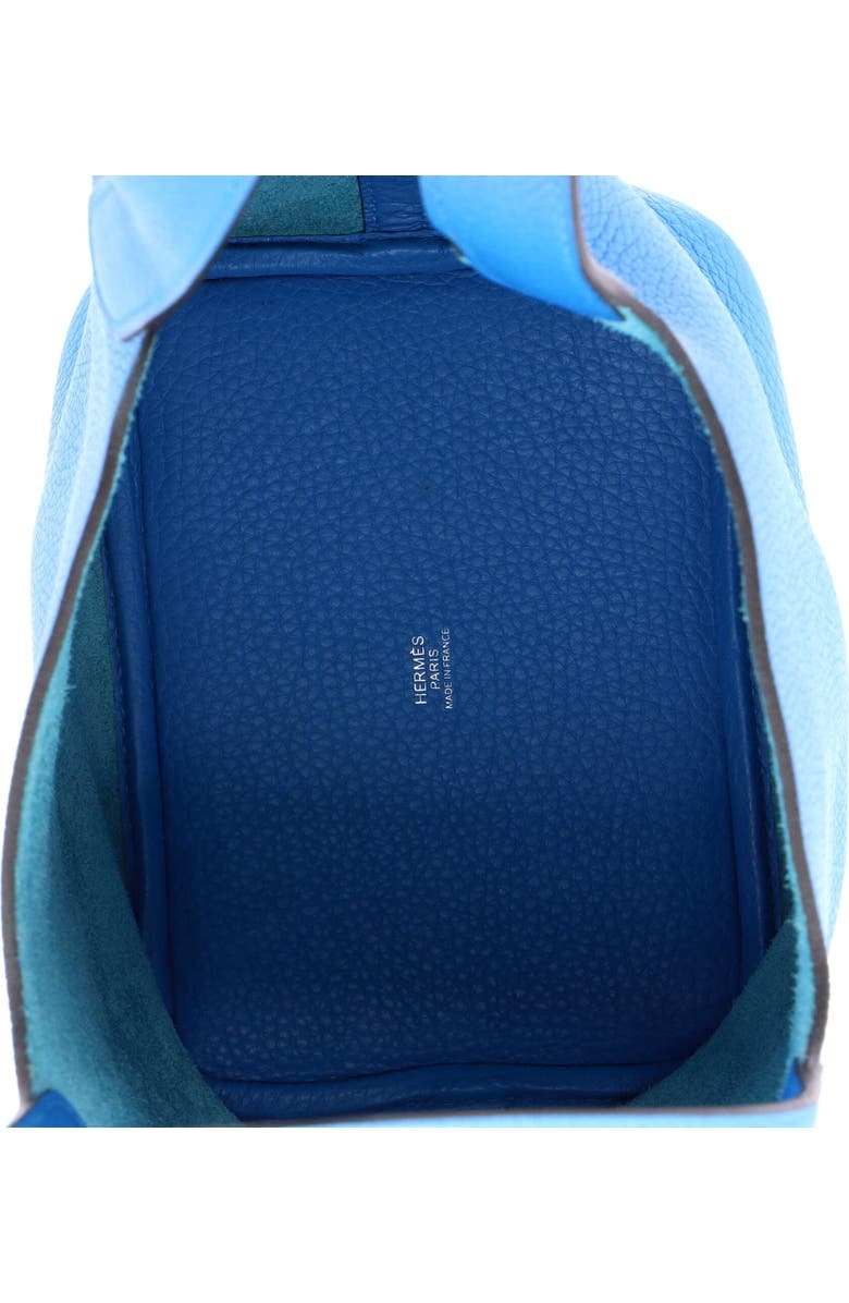 Pre-Owned Hermes Picotin Lock Bag Clemence PM, Alternate, color, Bleu Zanzibar