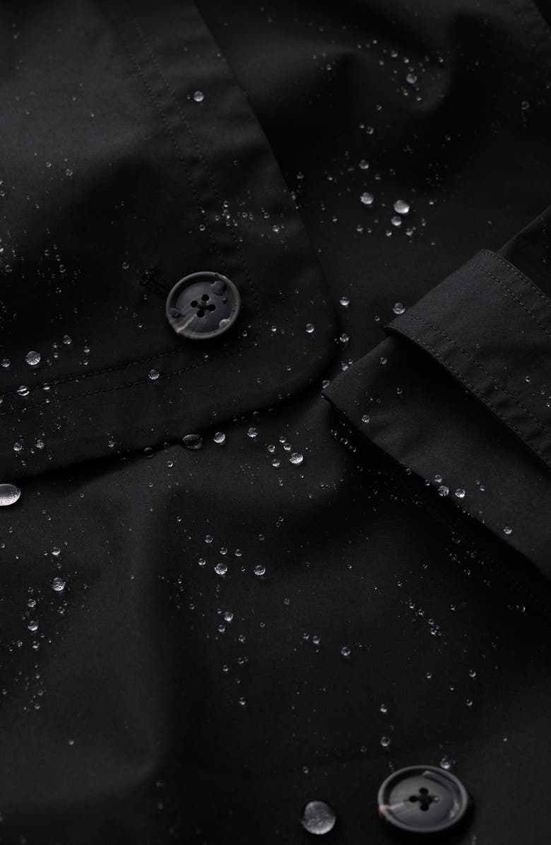 Seasalt Cornwall Penweathers Waterproof Trench Coat, Alternate, color, Black