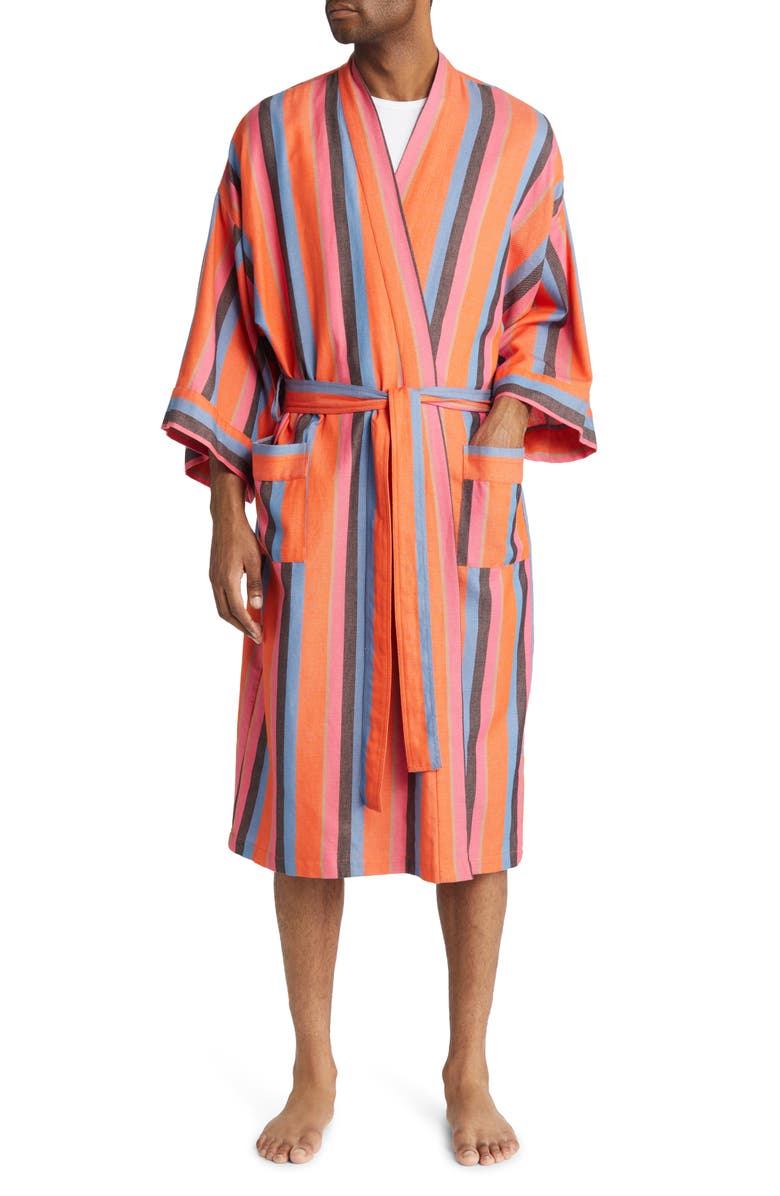 BATHEN Gender Inclusive Stripe Robe, Alternate, color, 